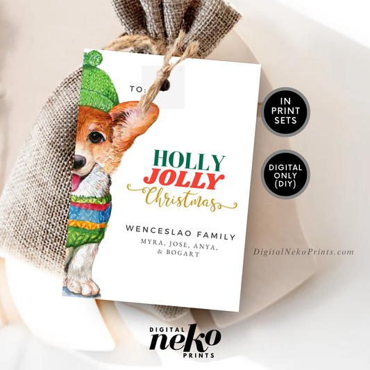 Christmas '24 Gift Tags (Dog Portrait)