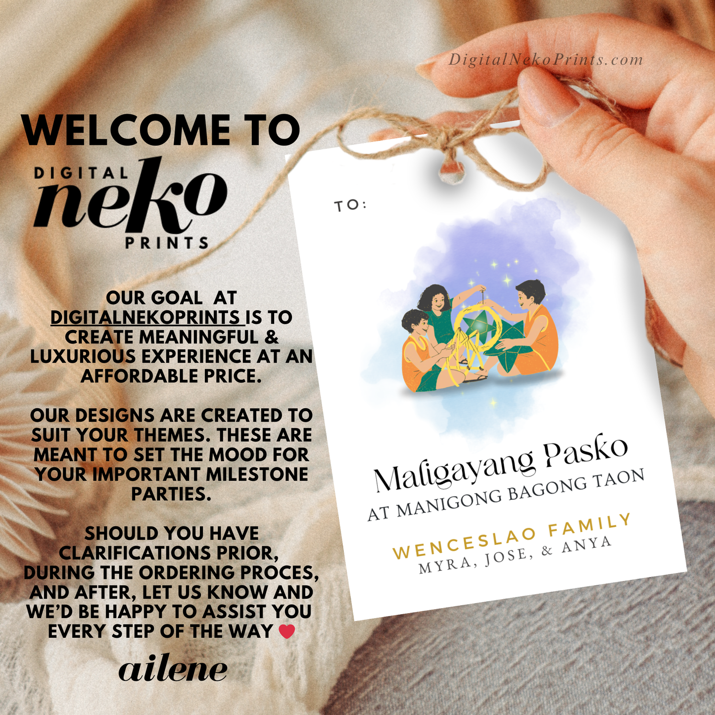 Christmas '24 Gift Tags (Paskong Pinoy)