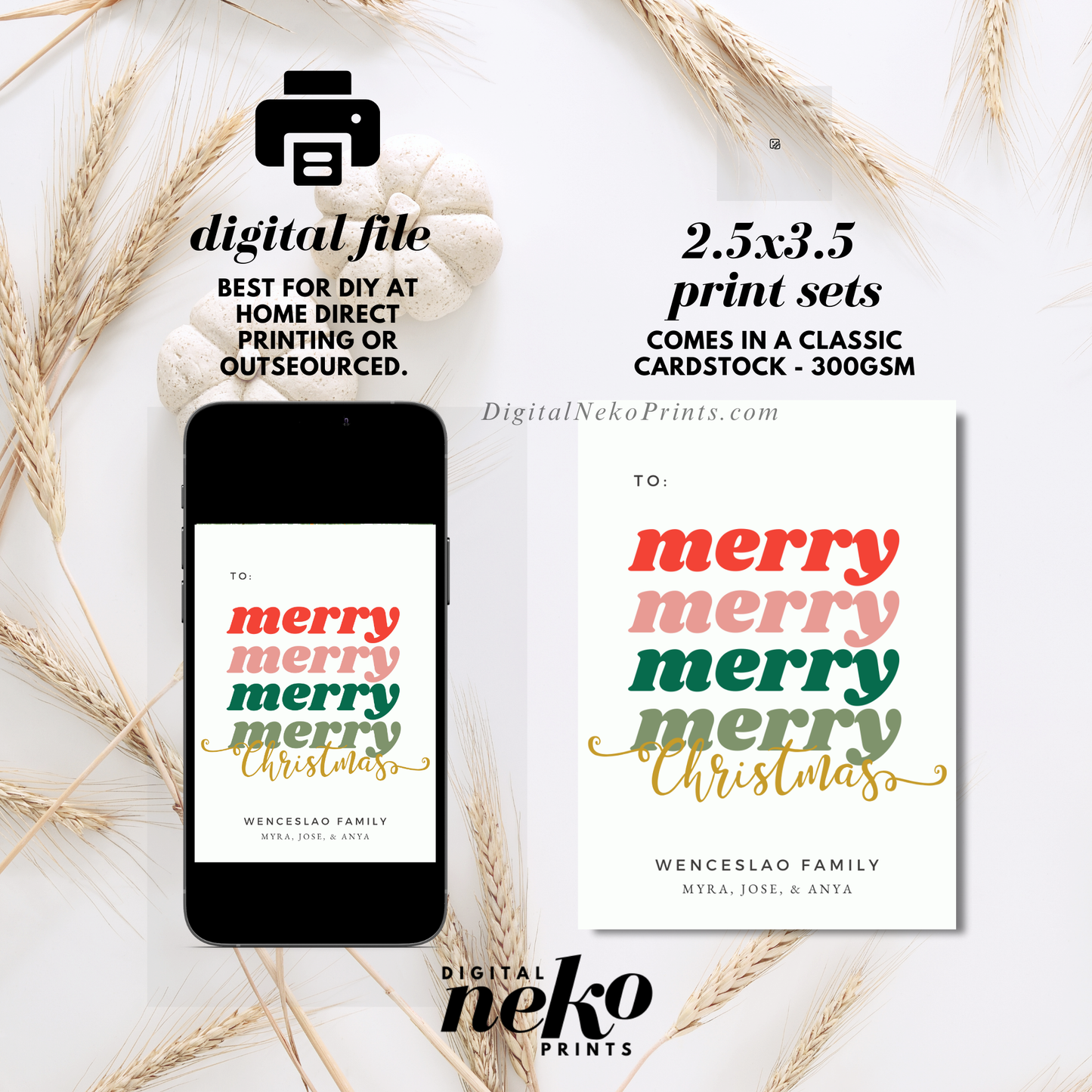 Christmas '24 Gift Tags (Retro)